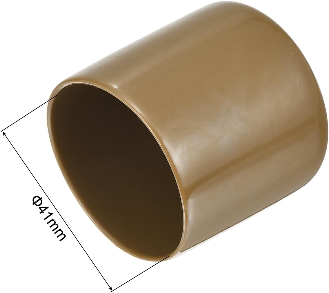 uxcell 20pcs Rubber End Caps 41mm(1 5/8") ID Vinyl PVC Round Tube Bolt Cap Cover Screw Thread