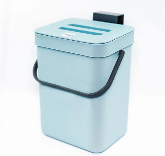 Kitchen Compost Bin Indoor for Counter Top,Hanging Small Trash Can with Lid,Food Waste
