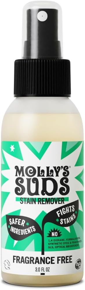 Molly's Suds Stain Remover Spray | Gentle Yet Powerful, Great for Baby & Pet Stains | Clean, Simple