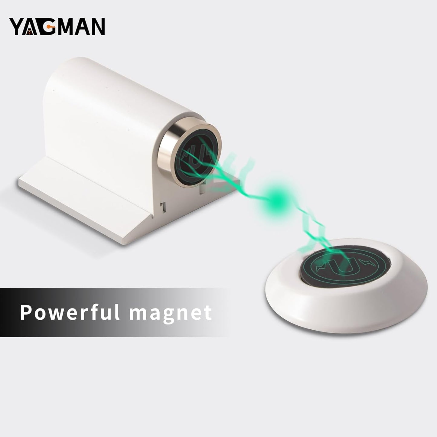 3 Pack Magnetic Door Stoppers Retractable Bottom of Door Holder No Drilling Mount Floor Door Stop
