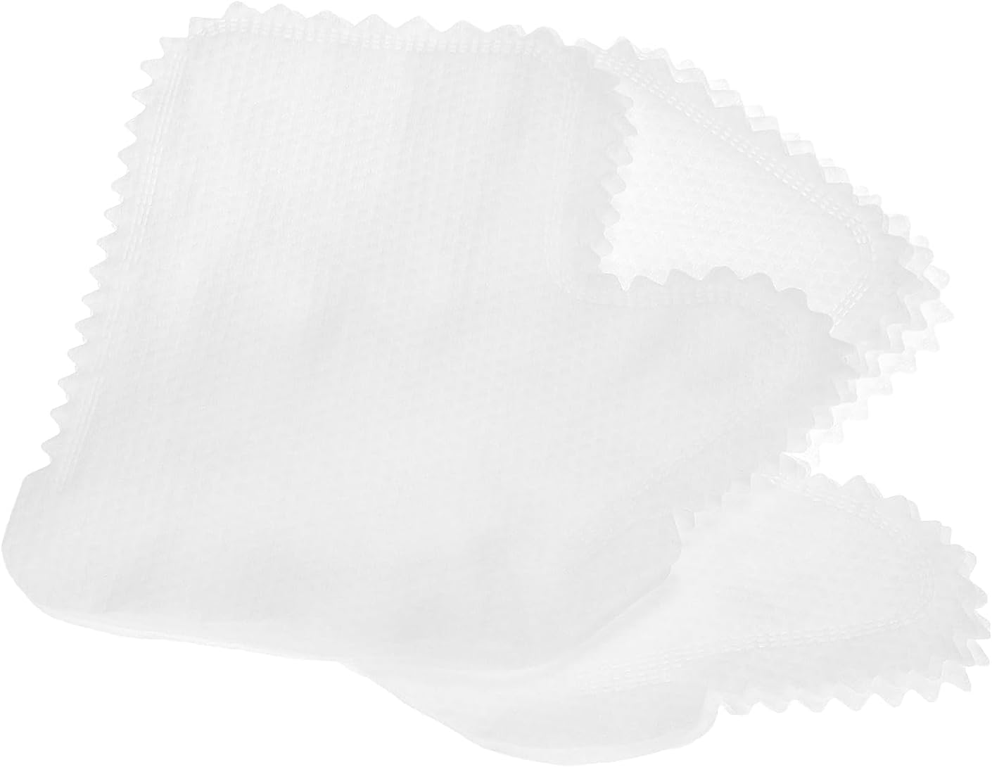 QWORK White Microfiber Dusting Gloves, 60 Pieces Dusting Mitt, Wipes Feather Dusters, Dual-Sided