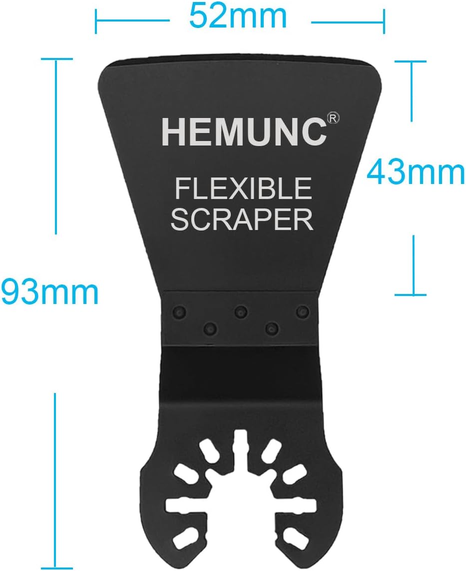 6 Oscillating Tool Scraper Blades Flexible Rigid Scraper Blade, for Removal of Caulk,Vinyl