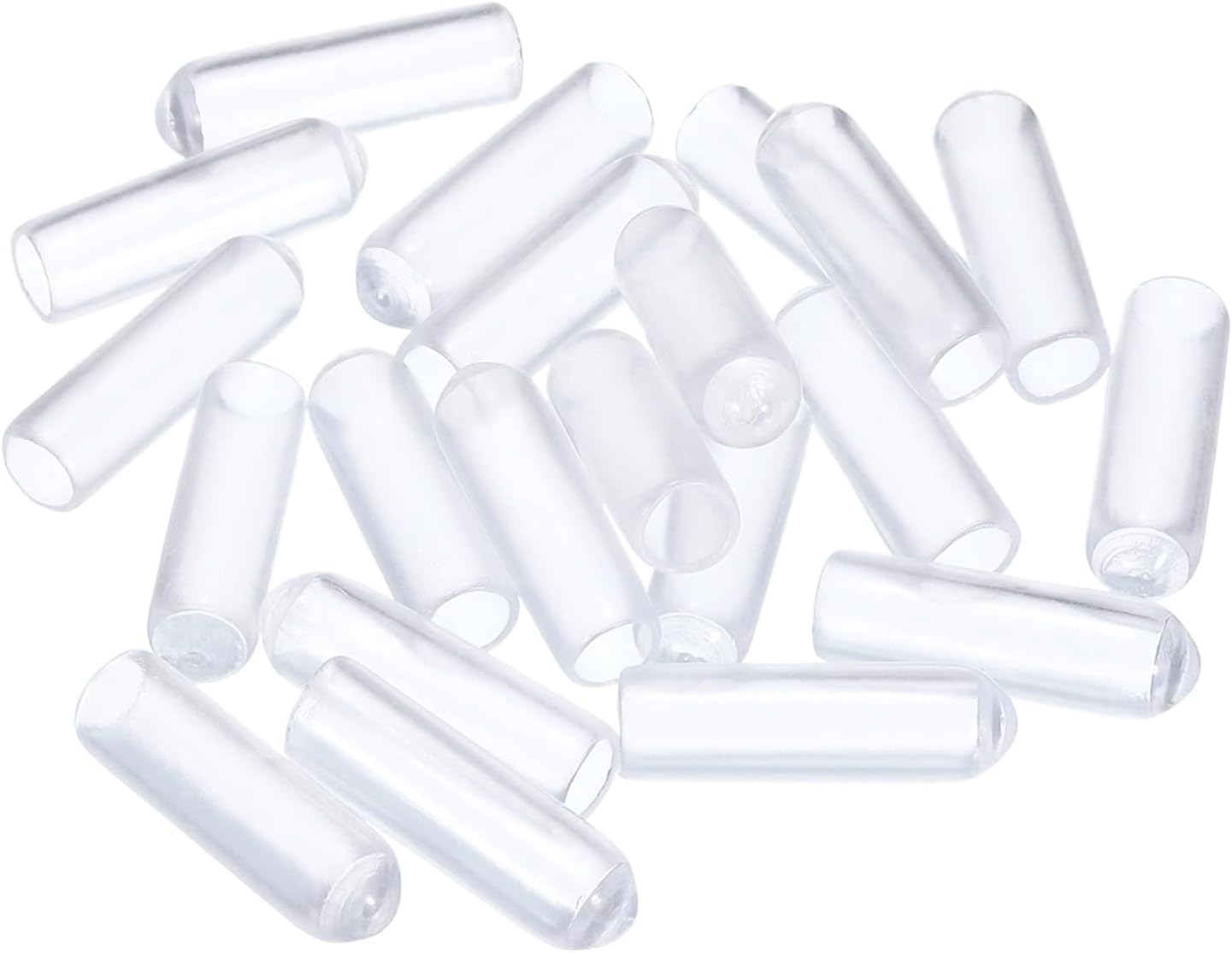 uxcell 20pcs Rubber End Caps 4mm ID Vinyl PVC Round Tube Bolt Cap Cover Screw Thread Protectors