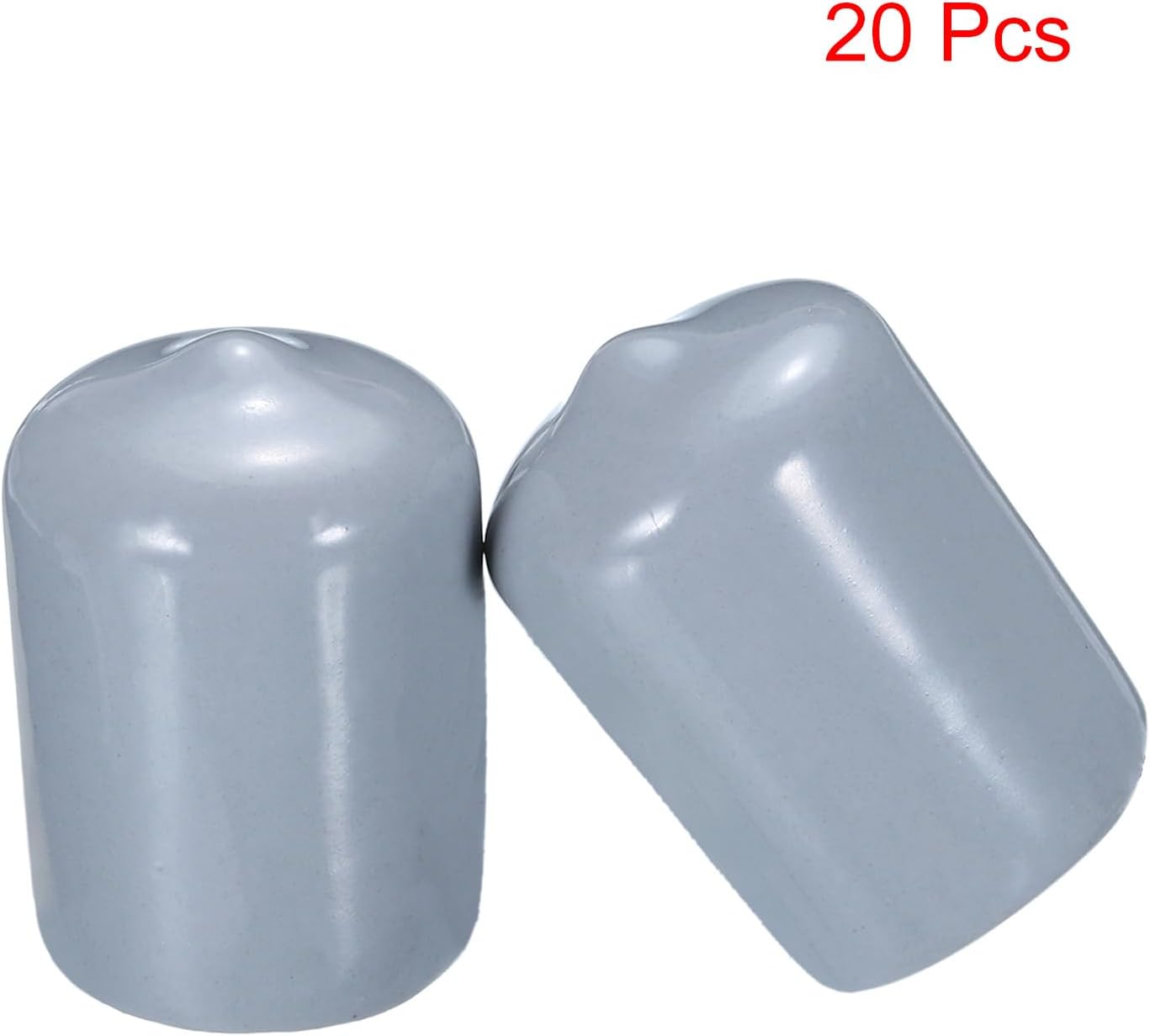uxcell 20pcs Rubber End Caps 19mm(3/4") ID Vinyl PVC Round Tube Bolt Cap Cover Screw Thread