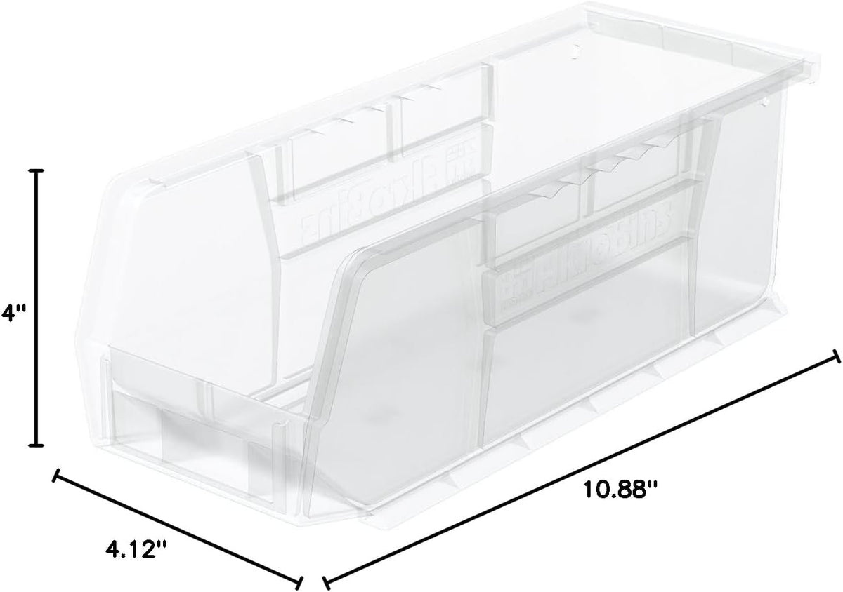 Akro-Mils 30224 AkroBins Plastic Storage Bins, Space-Saving Stackable Bins for Garage, Pantry