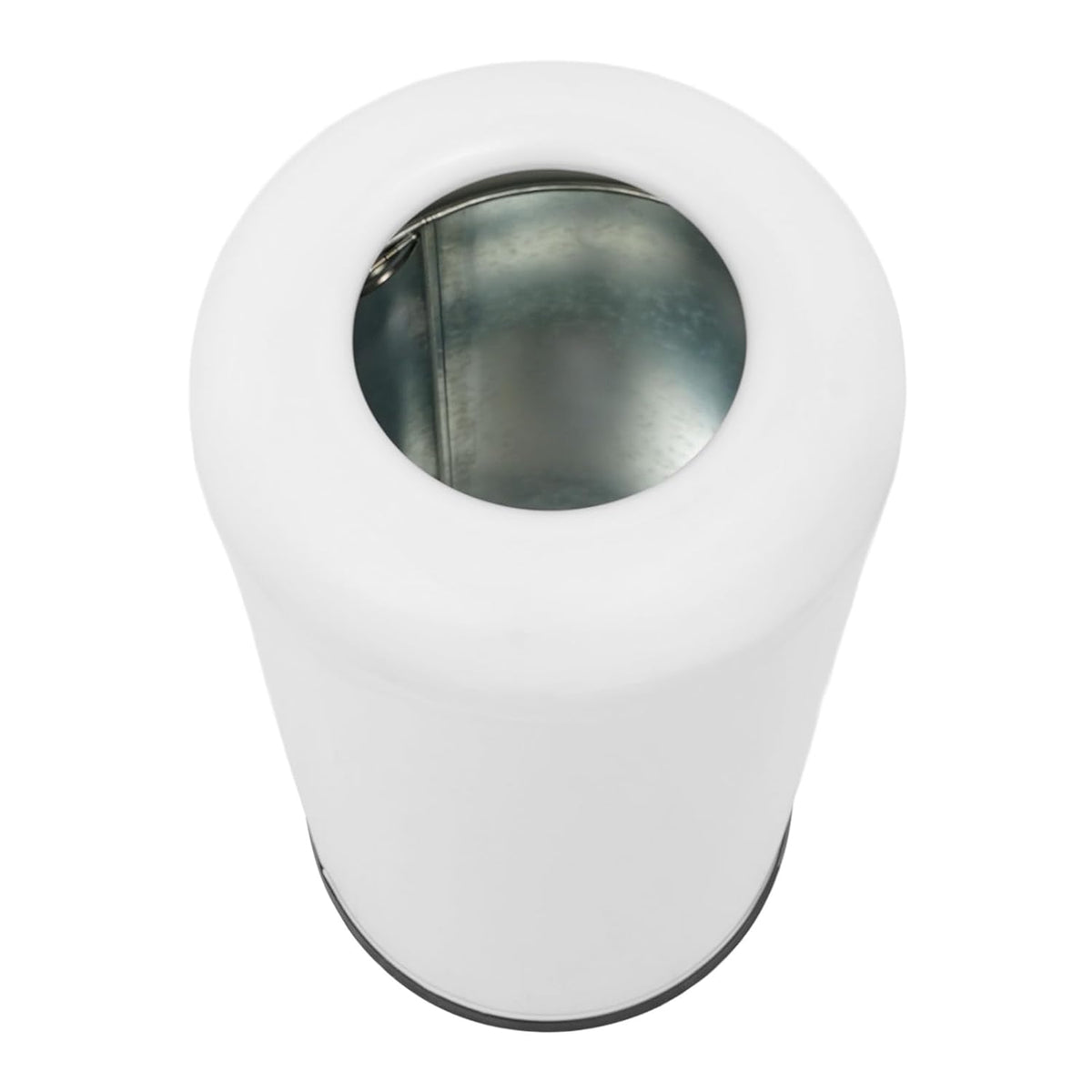 58.6 Liter / 15.48 Gallon Commercial Open Top Trash Can White Stainless Steel Trash Can Outdoor