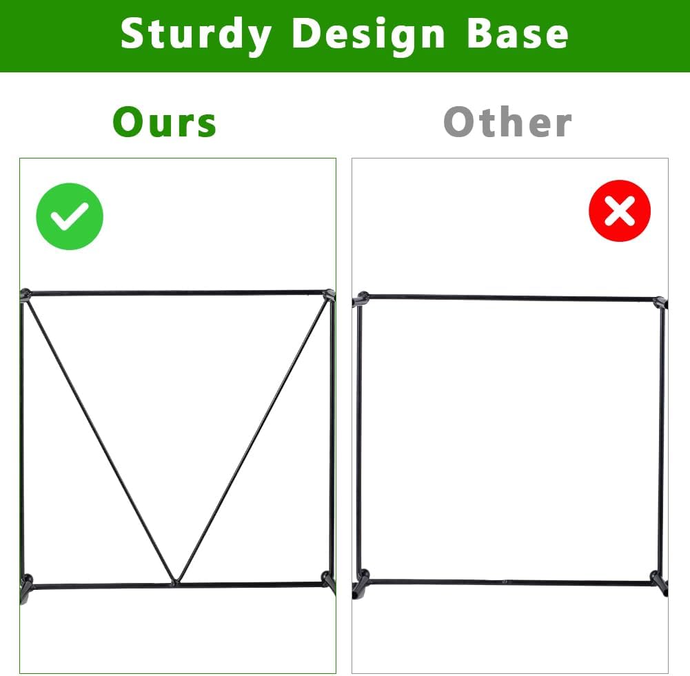 2 Pack Trash Bag Holder, Metal Garbage Bag Holder, 30-45 Gallon Portable Trash Bag Holder Stand