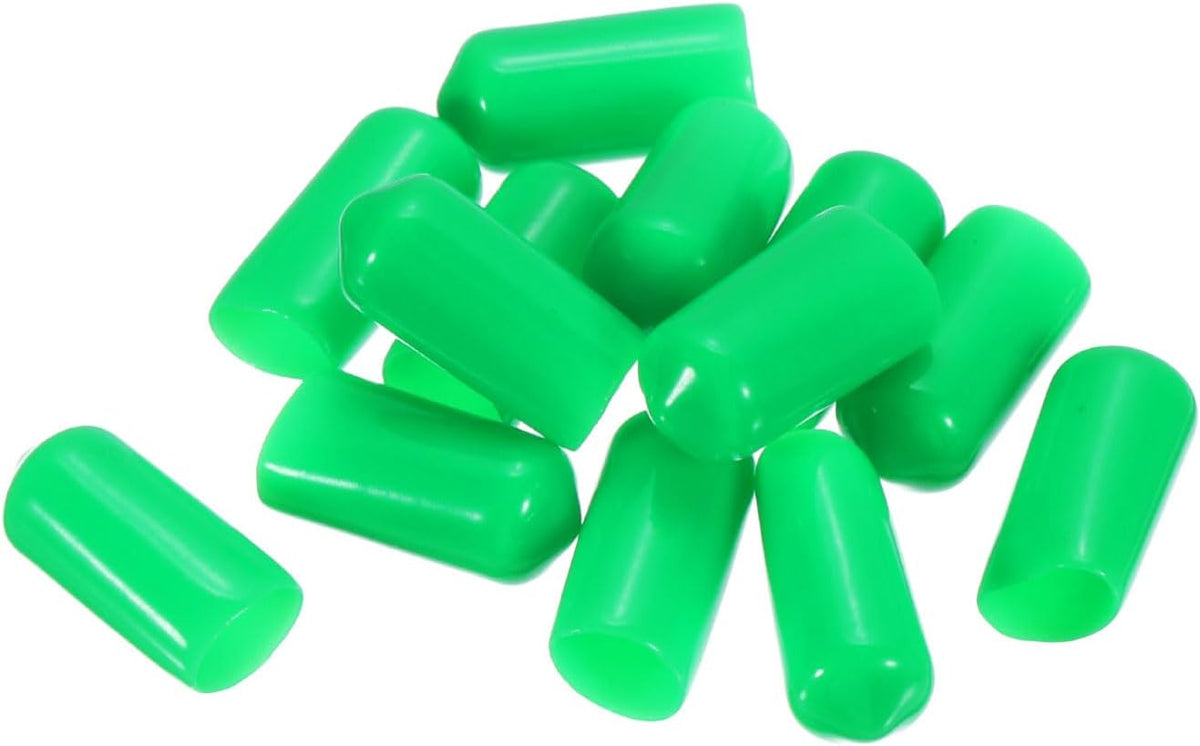 uxcell 20pcs Rubber End Caps 9.5mm(3/8") ID Vinyl PVC Round Tube Bolt Cap Cover Screw Thread