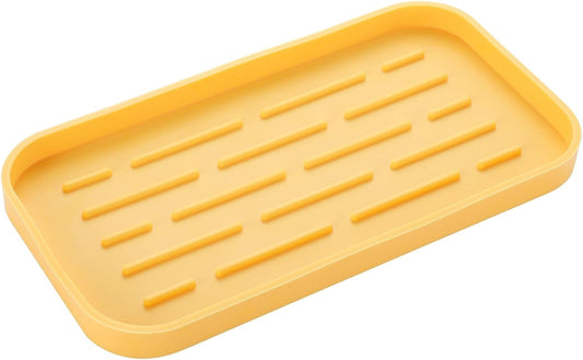 Silicone Kitchen Sink Organizer Tray for Multiple Usage,Easy Clean,Eco-Friendly Sponges Holder for