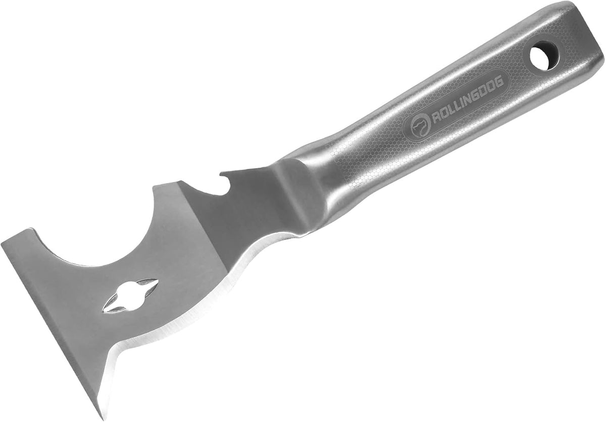 ROLLINGDOG 10 in 1 Painter's Tool - Stainless Steel Mirror Polished One Piece Blade And Laser