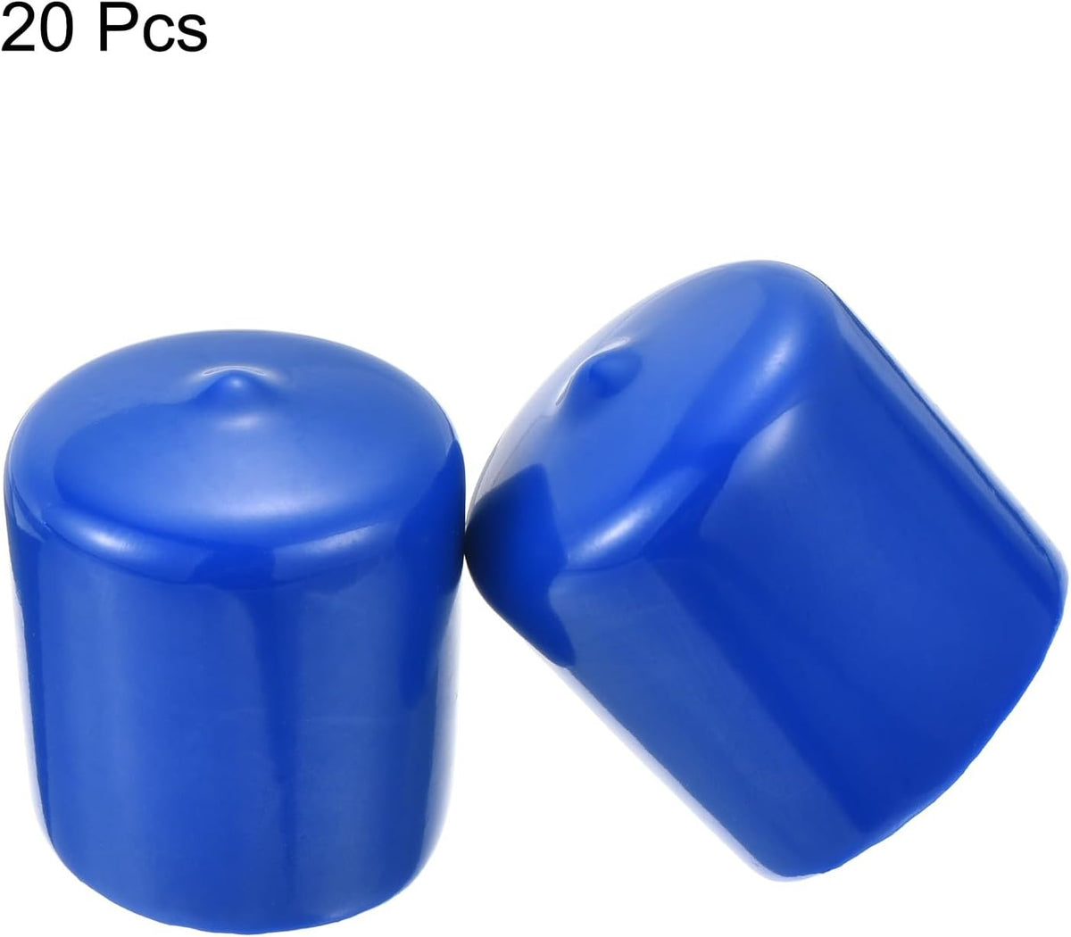 uxcell 20pcs Rubber End Caps 30mm ID Vinyl PVC Round Tube Bolt Cap Cover Screw Thread Protectors