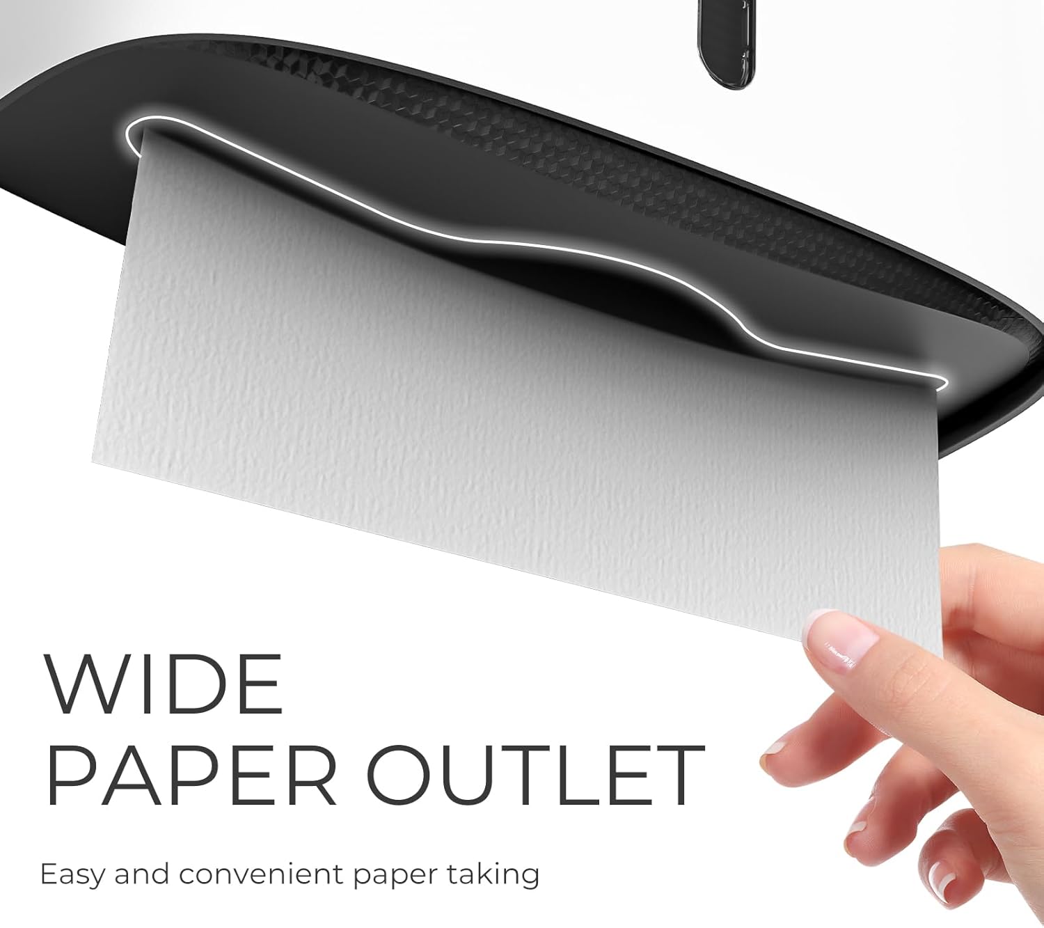 Paper Towel Dispenser Wall Mount, Adhesive No Drilling Multifold Trifold Cfold Commercial Hand