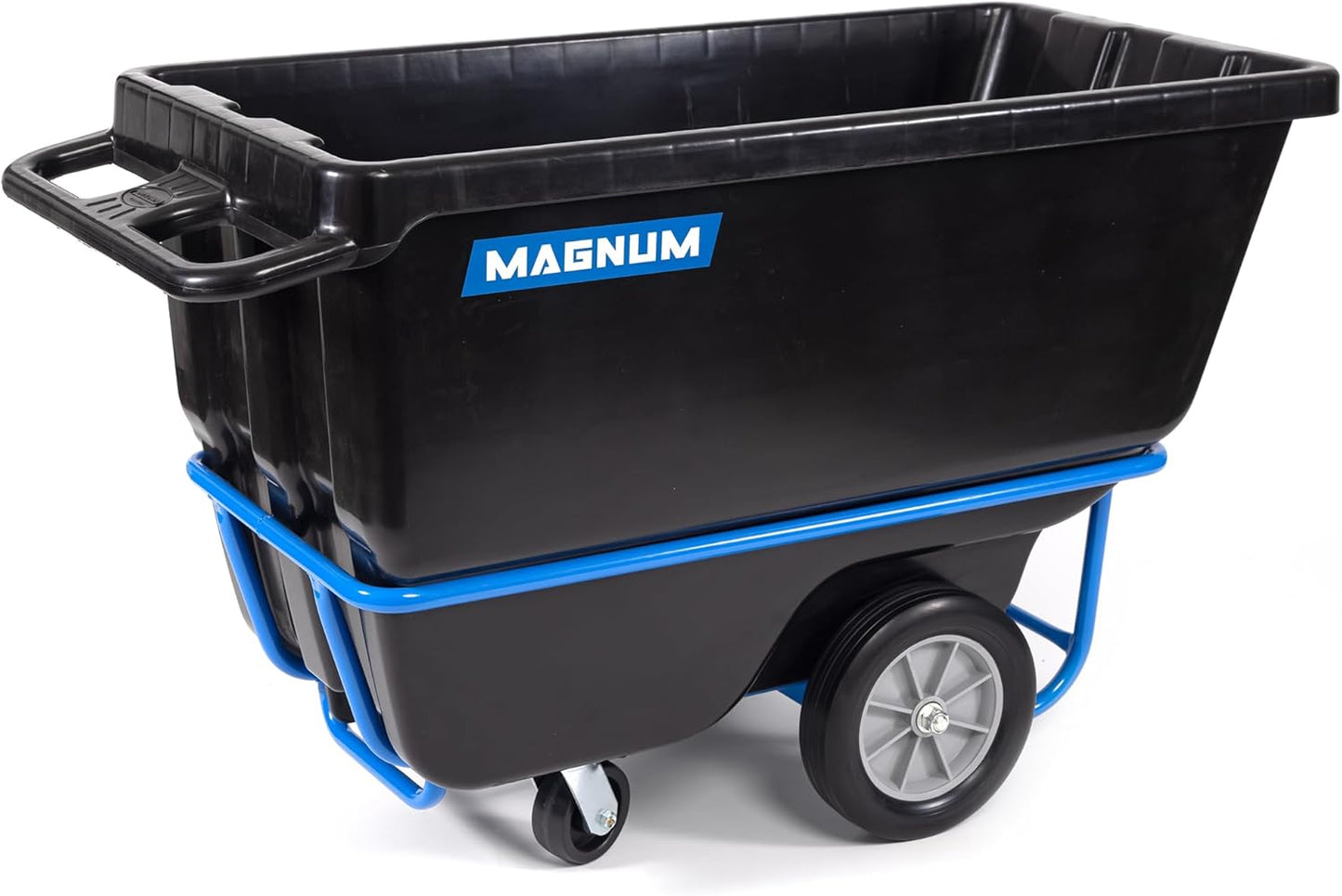 Tilt Truck, 1/2 Cu. Yd. Capacity Dump Cart with Heavy Duty 12” Wheels & 5” Casters & Forklift-able