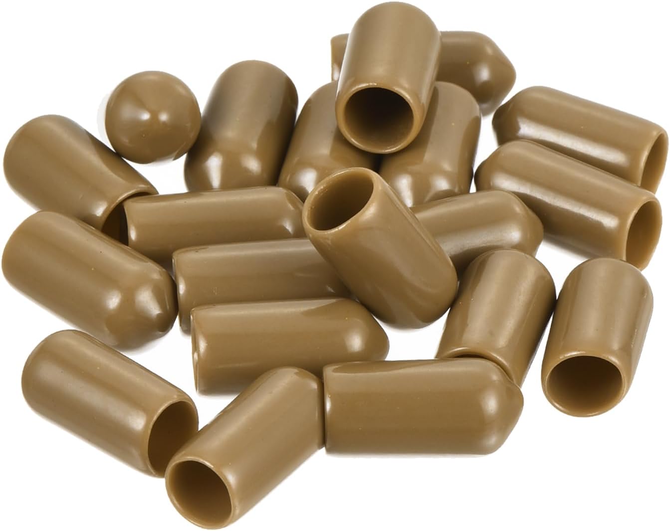 uxcell 20pcs Rubber End Caps 7mm ID Vinyl PVC Round Tube Bolt Cap Cover Screw Thread Protectors