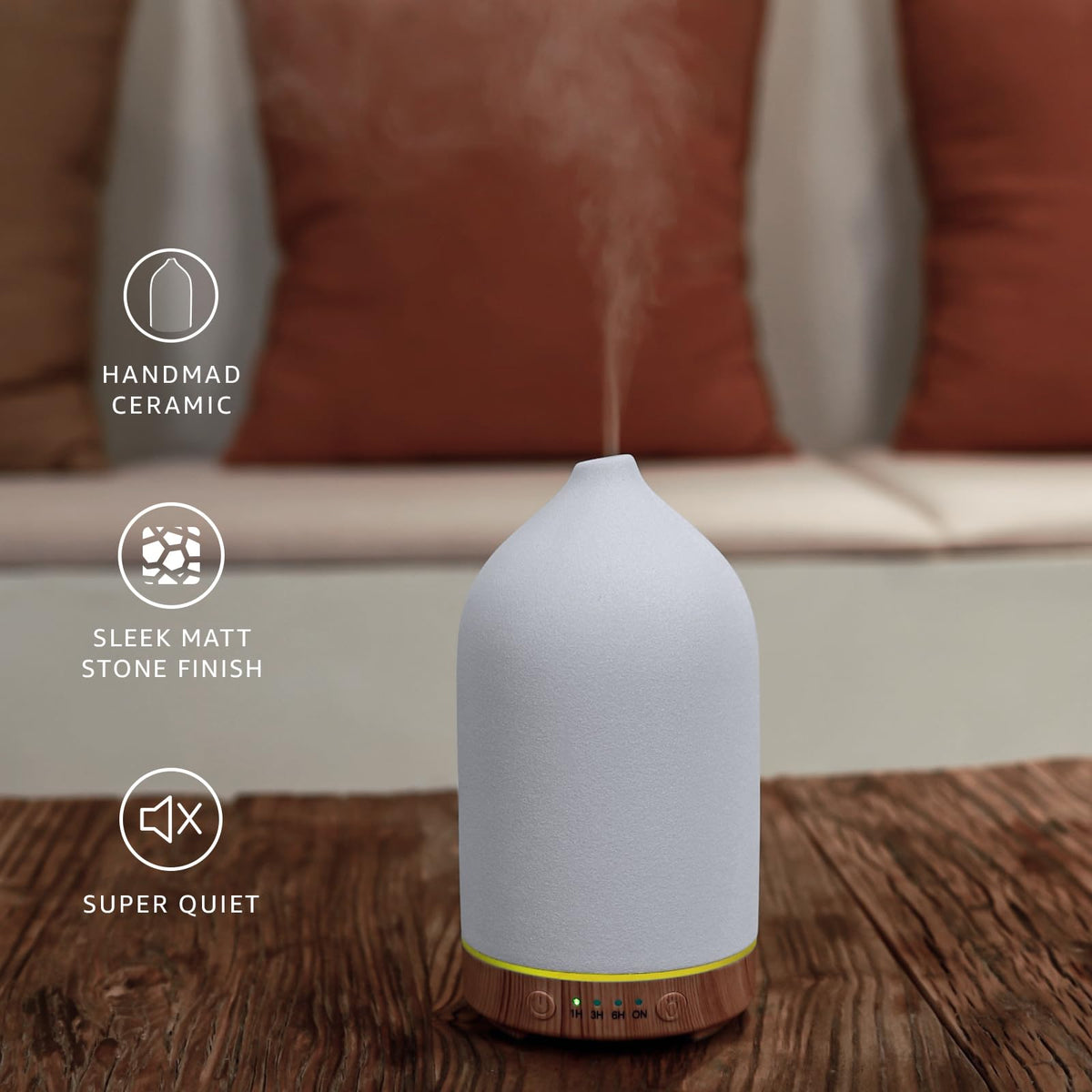 Gooamp 200ML Ceramic Essential Oil Diffuser for Home – view 5