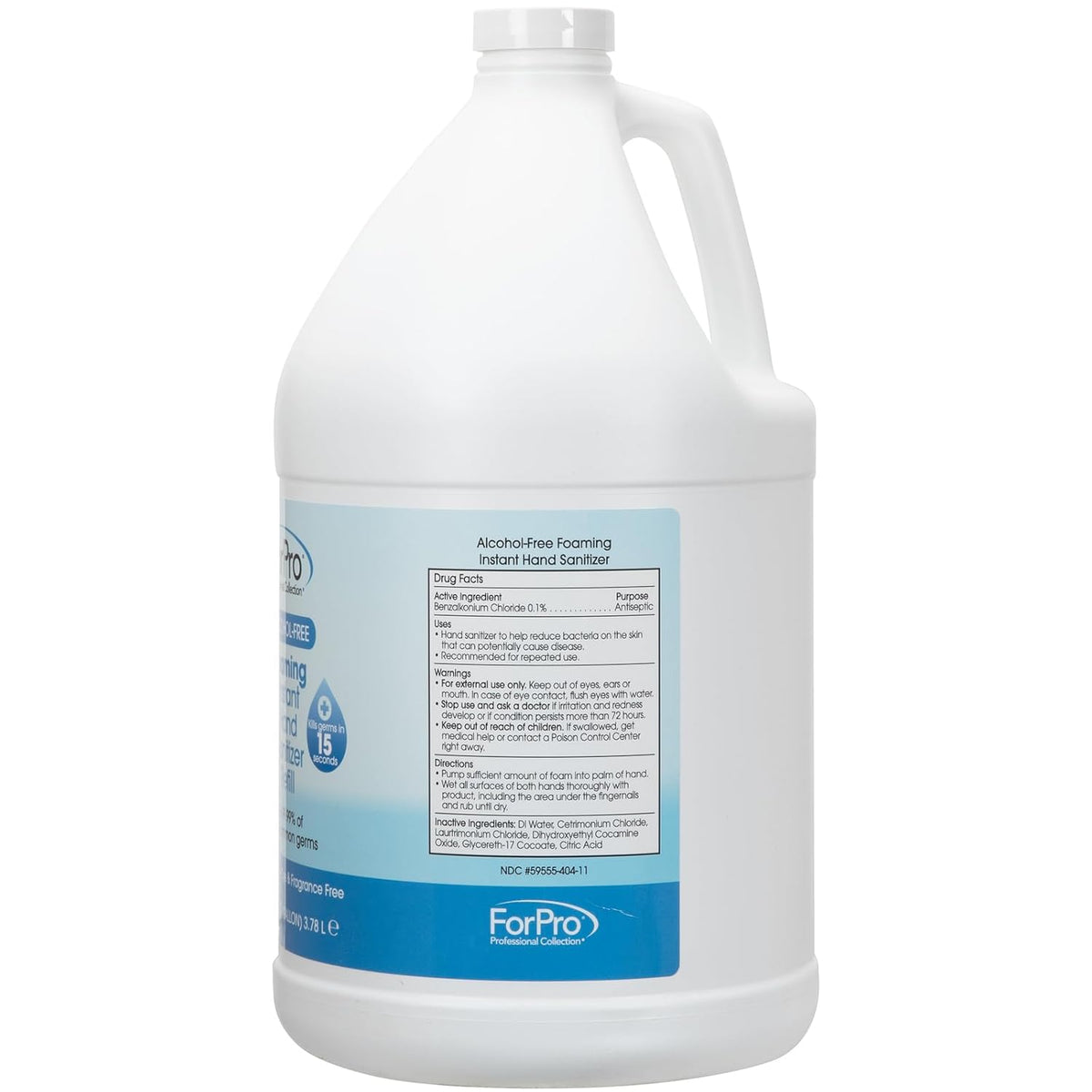 ForPro Professional Collection Alcohol-Free Foaming Instant Hand Sanitizer, Moisturizing, Dye and