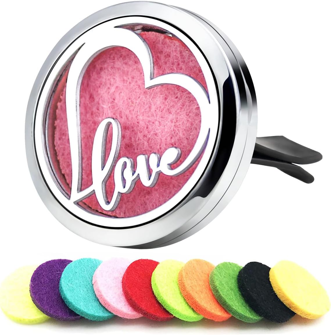 Essential Oil Car Diffuser Vent Clips Christmas Air Freshener Car Accessories for Women with 10