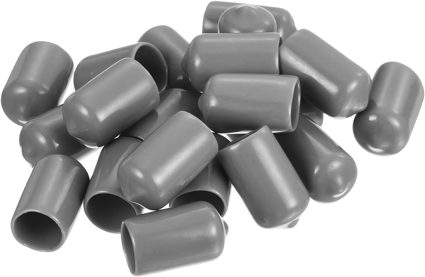 uxcell 20pcs Rubber End Caps Protective Caps 13mm ID Vinyl PVC Round Tube Bolt Cap Cover Screw