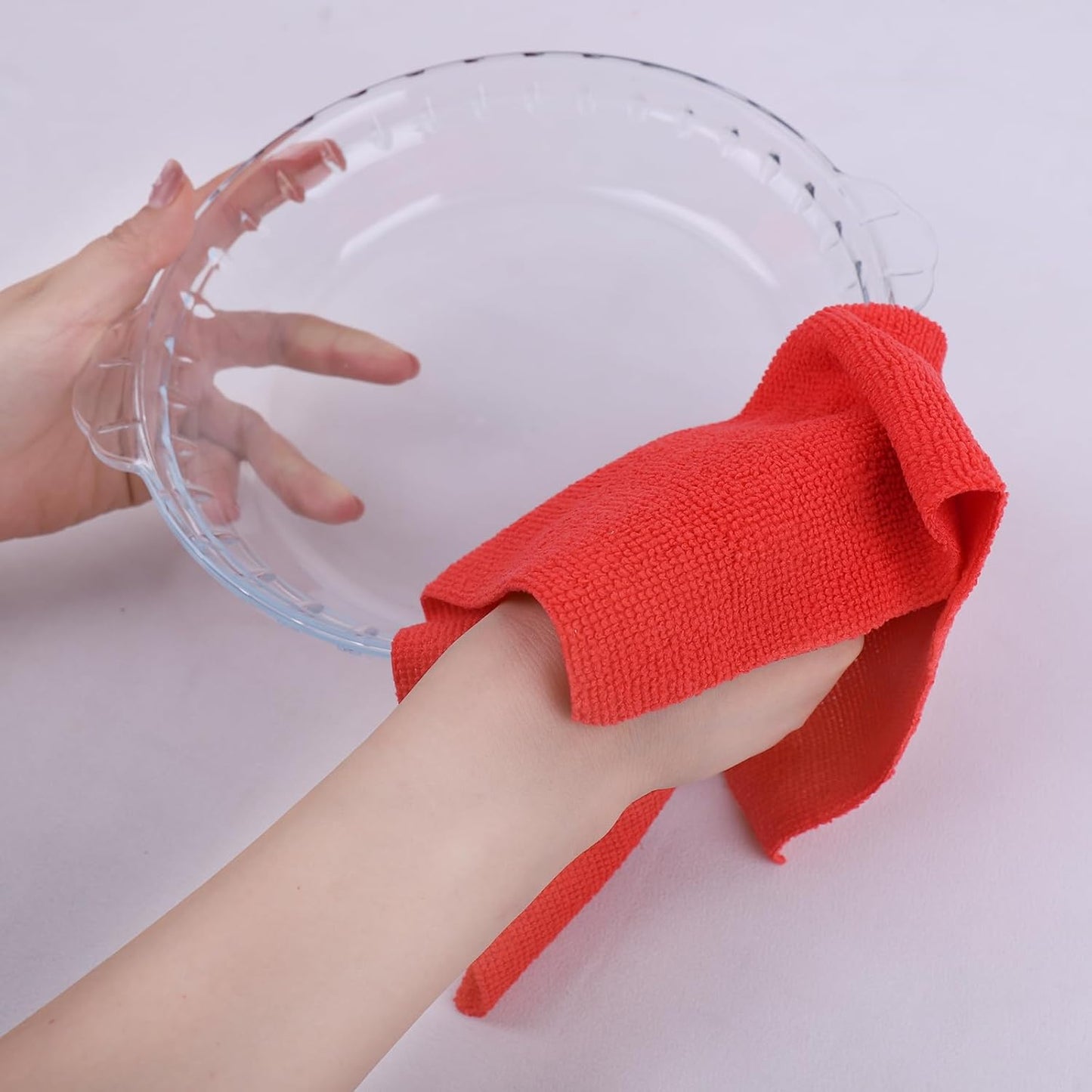 Tricol Clean Profesional Resuable Lint Free Microfiber Edgeless Cleaning Cloth 50PK Cleaning