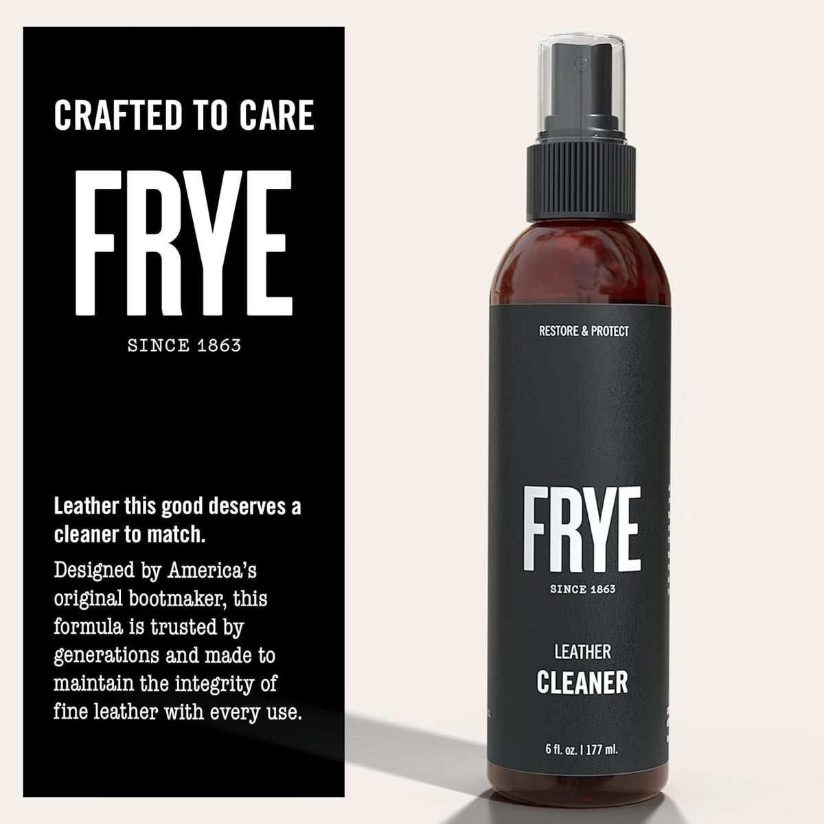 Frye Instant Leather Cleaner – Deep Clean for Leather | Non-Toxic, Made in USA | Gently Lifts Dirt