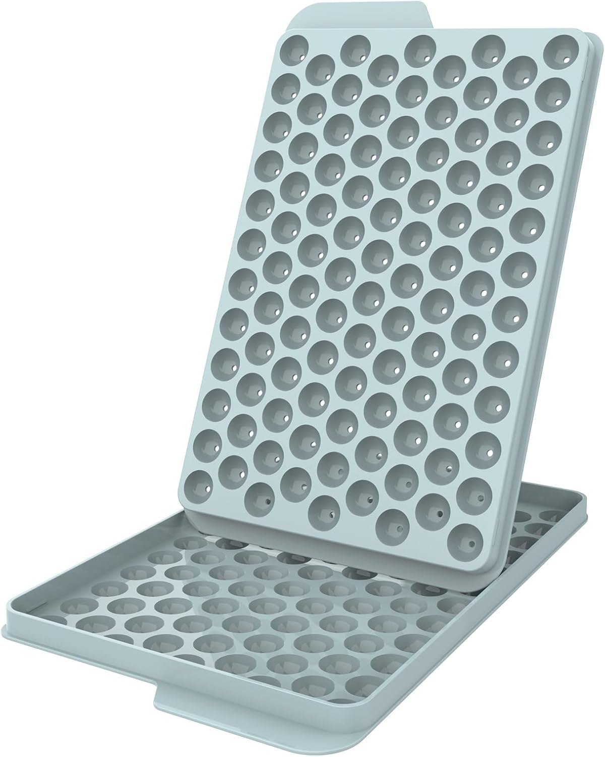 WIBIMEN Mini Ice Cube Trays, Small Tiny Round Pebble Crushed Nugget Ice Trays for Freezer with Lid