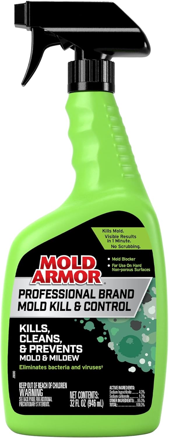 Mold Armor Professional Brand Mold Kill & Control Spray, 32 oz., Hard Surface Mold and Mildew