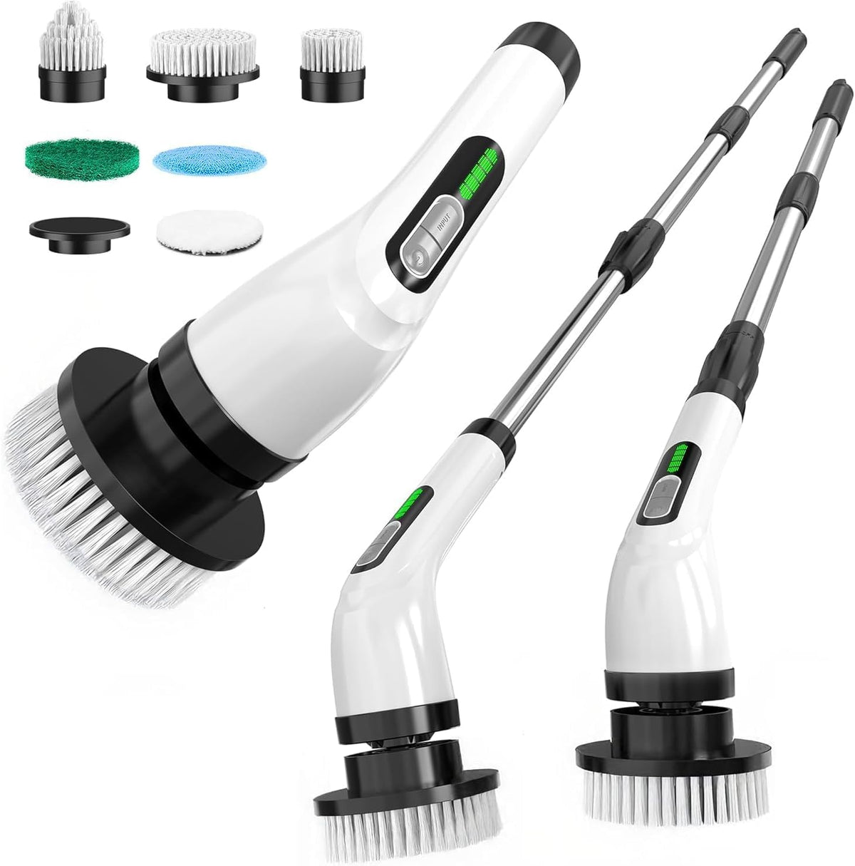 Electric Spin Scrubber for Cleaning Bathroom: Cordless Power Shower Scrubber - Electric Cleaning