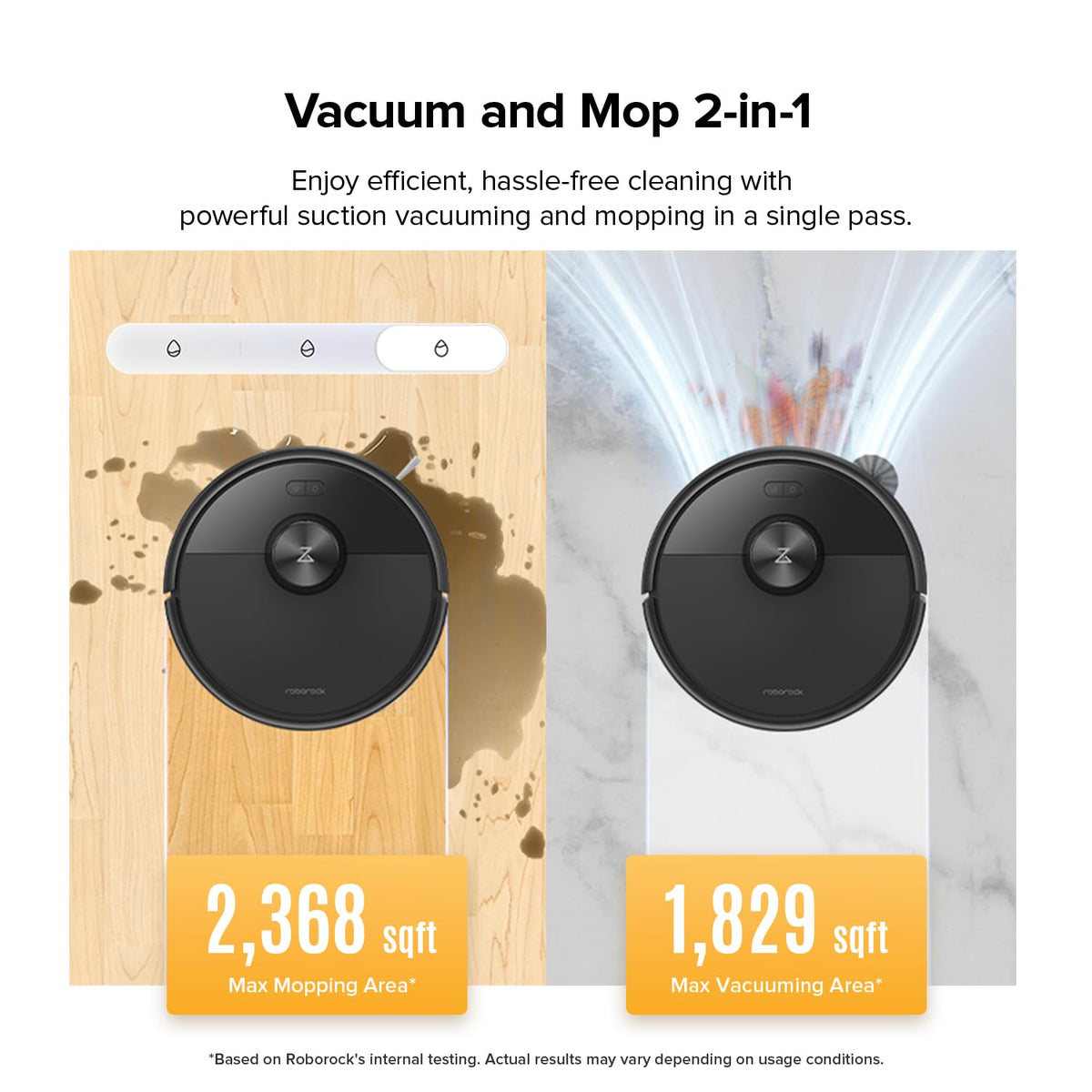 roborock Q7 M5 Robot Vacuum and Mop Combo, 10,000Pa HyperForce Suction, Robotic Vacuum Cleaner