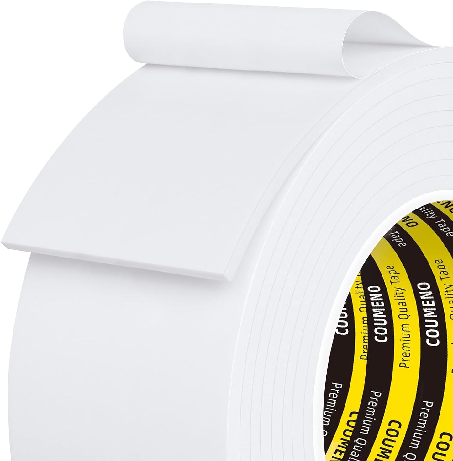 EVA Single-Sided Adhesive White Foam Tape, Single-Sided Sealing Strip Foam Pad Sponge Tape Window
