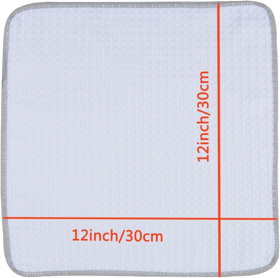 KinHwa Microfiber Dish Cloths Thick Waffle Weave Kitchen Dish Rags Ultra Absorbent Dishcloths