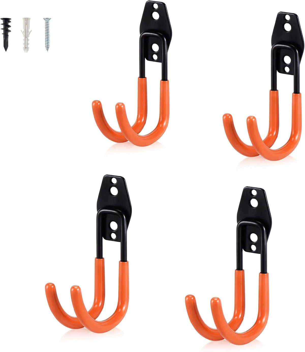 AOBEN Garage Hooks Heavy Duty, Steel Garage Storage Hooks, Utility Tool Hangers and Combinable Wall