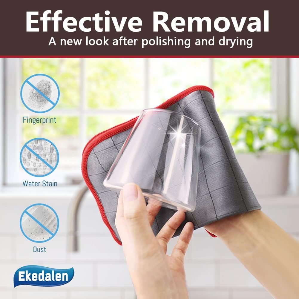 Microfiber Cleaning Cloth Lint Free Glass Cleaner Window Polishing Streak Free Miracle Easy Clean