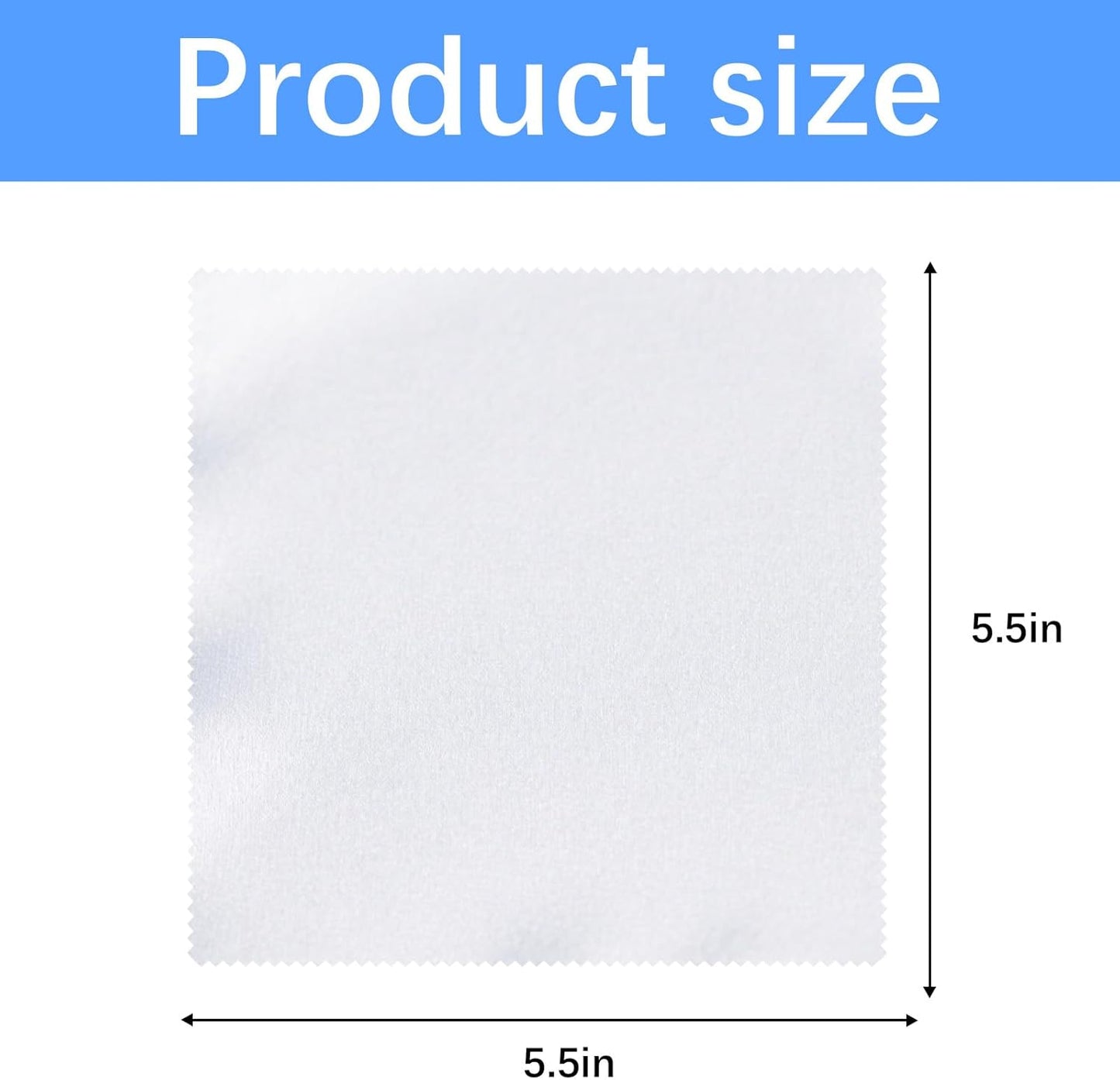 120 Pack Microfiber Cleaning Cloth for Glasses (5.5"x5.5"), Sublimation Eye Glasses Clean Cloths