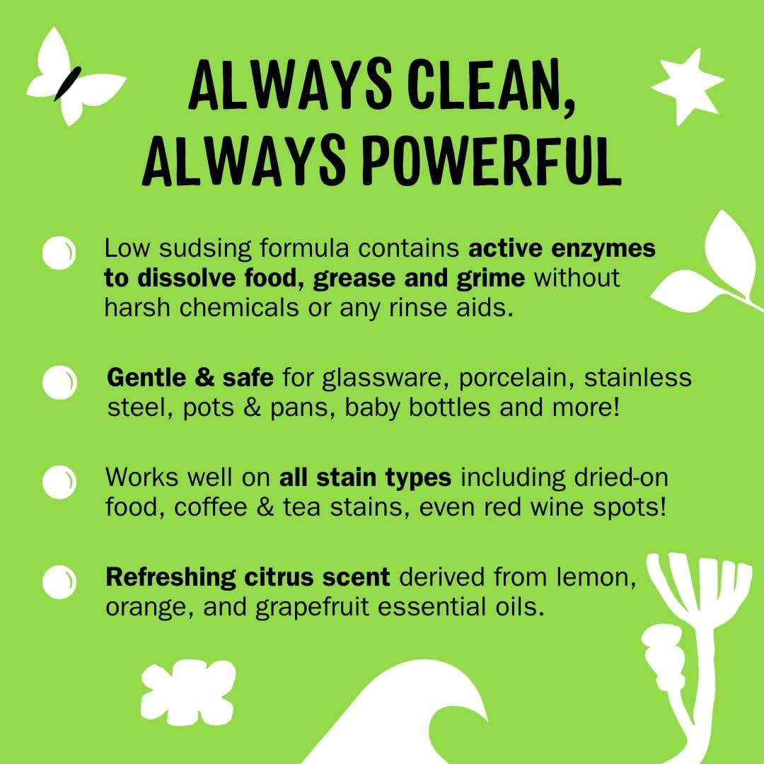 Molly's Suds Dishwasher Powder | Clean Dishwasher Detergent, Cuts Grease & Rinses Clean