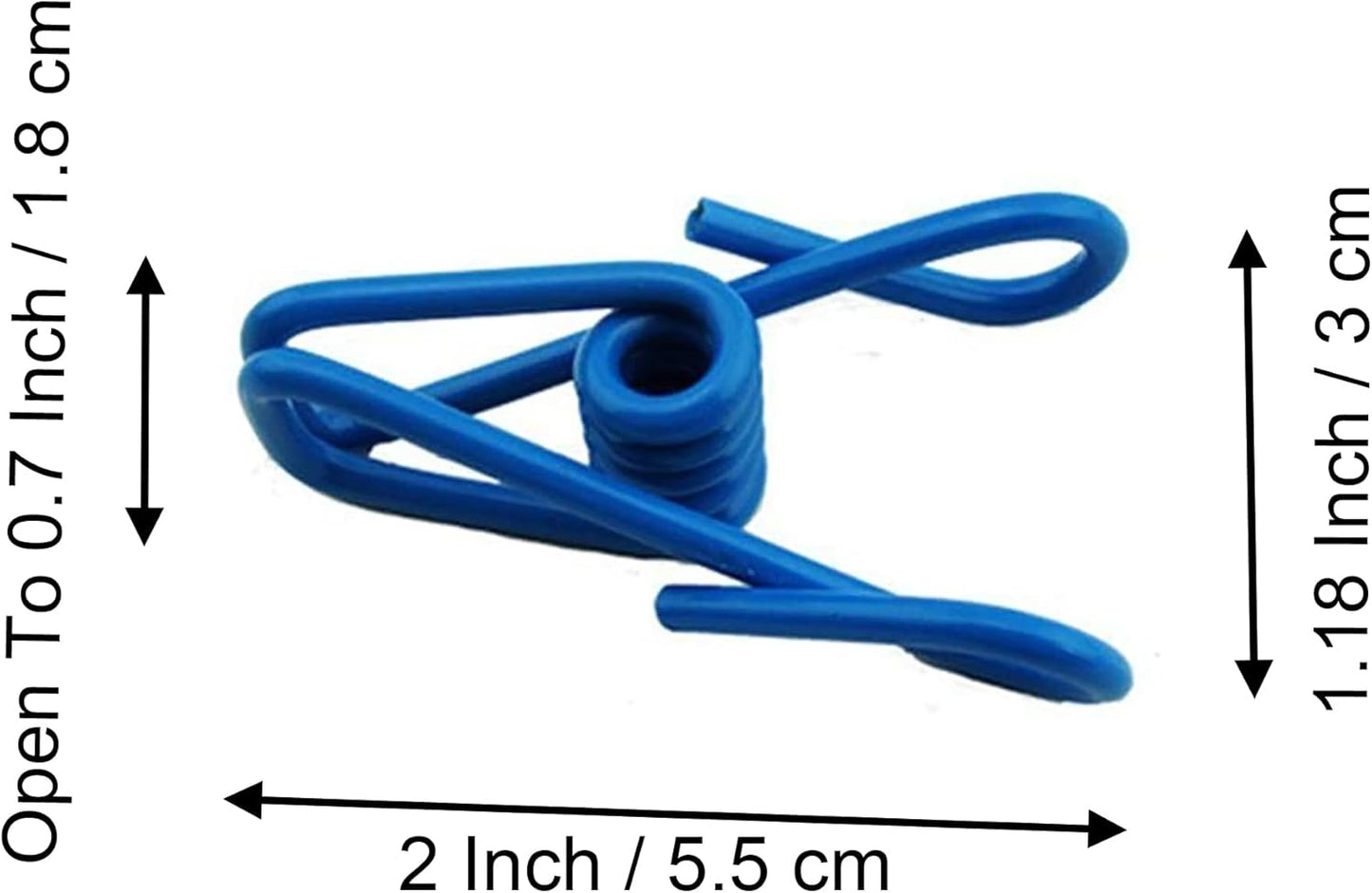 30 Pcs 2 Inch 10 Different Random Colors Chip Clips, PVC Coating High Elasticity Strength Clothes