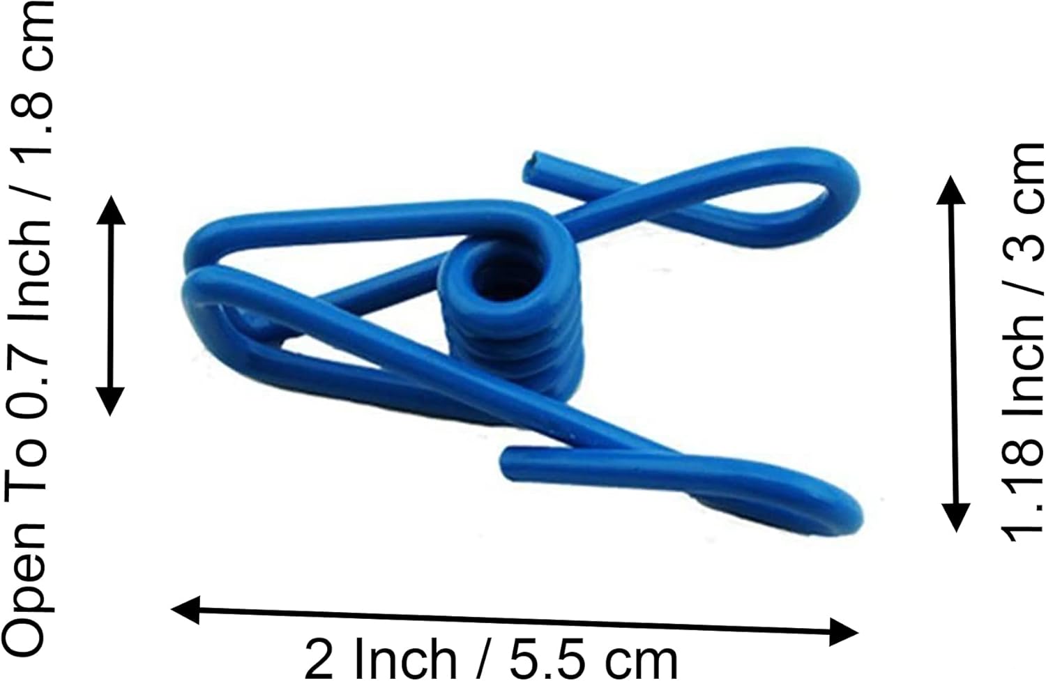 30 Pcs 2 Inch 10 Different Random Colors Chip Clips, PVC Coating High Elasticity Strength Clothes