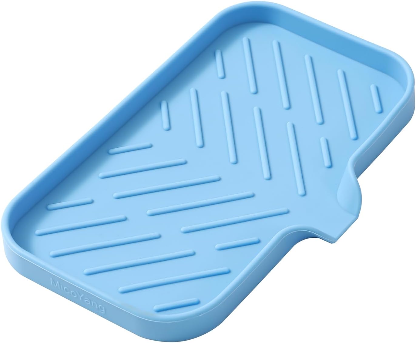 Silicone Bathroom Soap Dishes with Drain Spout-Bathroom and Kitchen Sink Organizer,Sponge