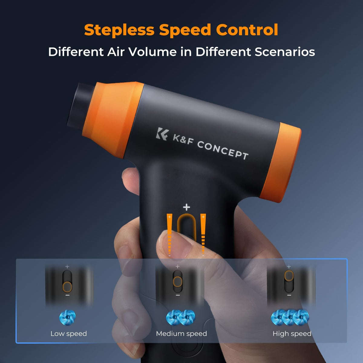 K&F Concept Blower & Suction 2 in 1 Compressed Air Duster, 150000RPM Super Power Electric Air