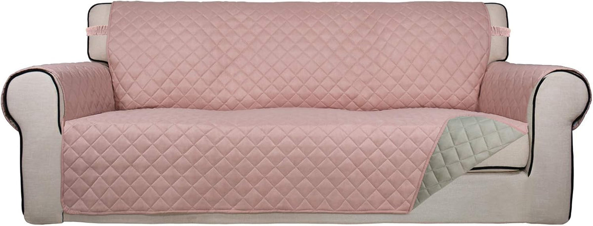 PureFit Reversible Quilted Sofa Cover, Water Resistant Slipcover Furniture Protector, Washable