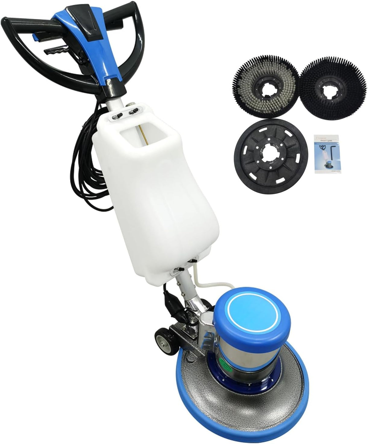 110V Floor Polisher Commercial Floor Scrubber Machine, Carpet Buffer Scrubber with 3.1gal Water