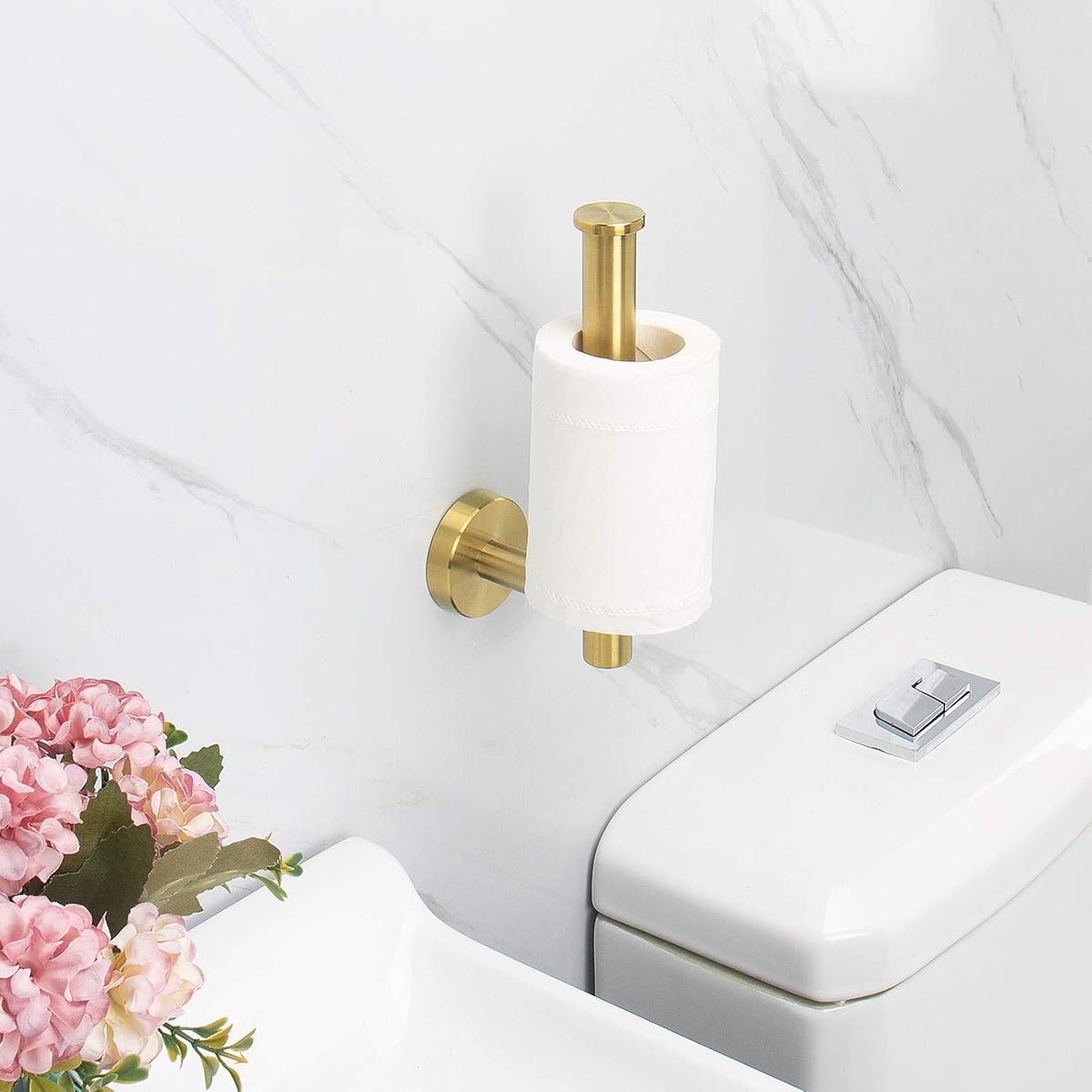 NearMoon Bathroom Toilet Paper Holder, Premium SUS304 Stainless Steel Rustproof Wall Mounted Toilet