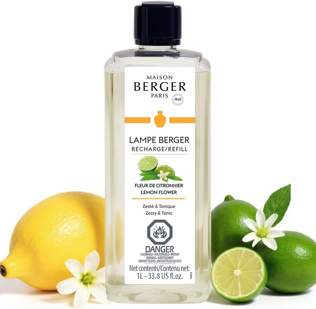 Lemon Flower - Lampe Berger Fragrance Refill for Home Fragrance Oil Diffuser - 33.8 Fluid Ounces