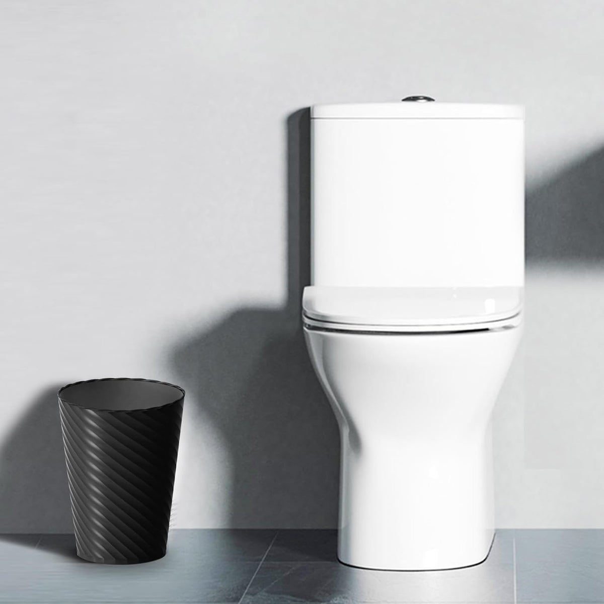 Bathroom Trash Can, 8 Pack 1.8 Gallons Small Trash Can with Trash Bags, Bathroom Garbage Can