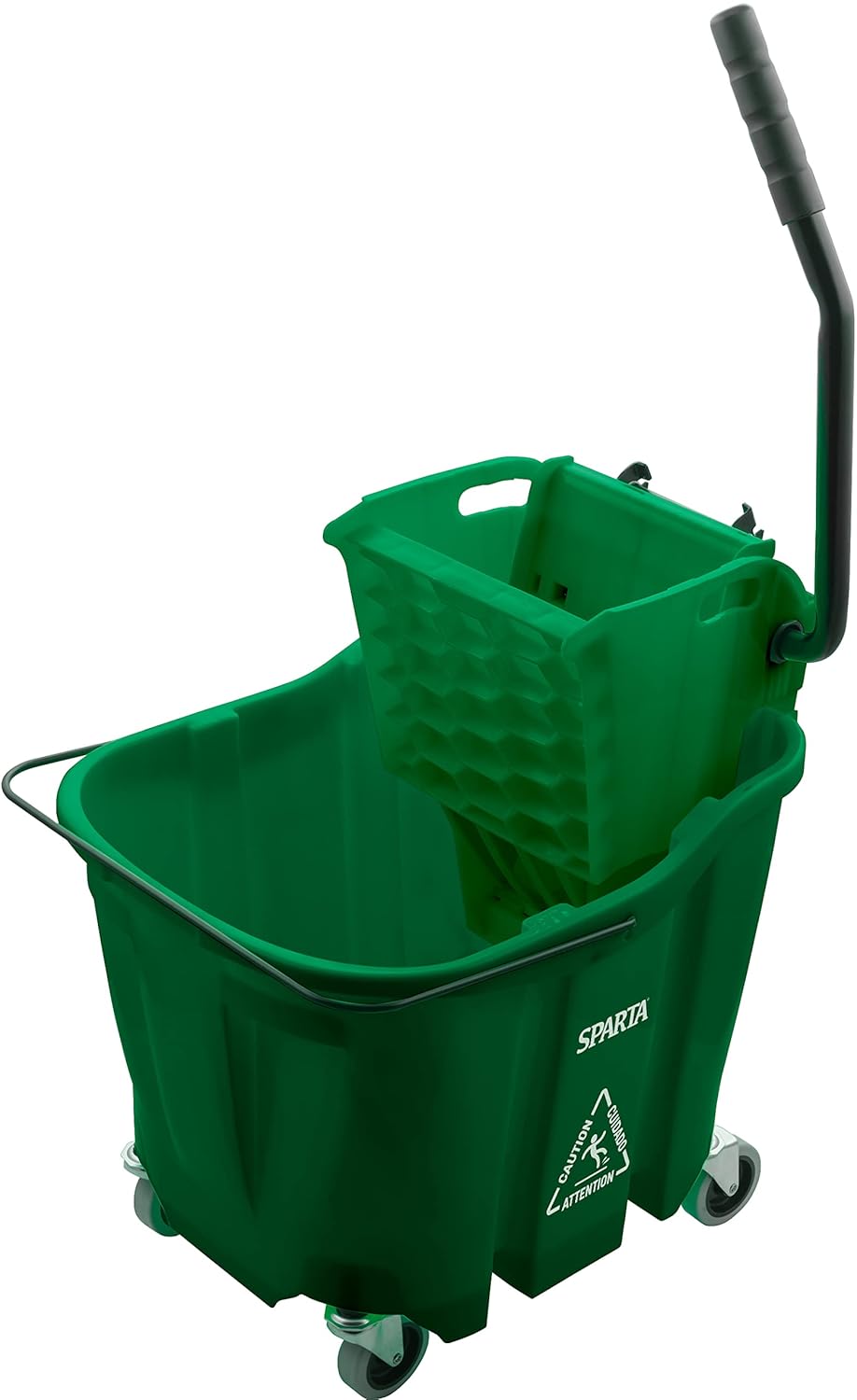 Carlisle FoodService Products Omnifit Mop Bucket with Side Press Wringer for Floor Cleaning