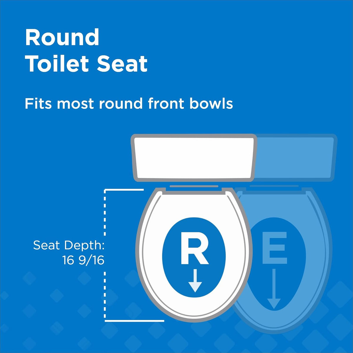 Gerber Round Front Toilet Seat with Cover, Soft Close, No Slam, Quick & Easy Install, Heavy-Duty