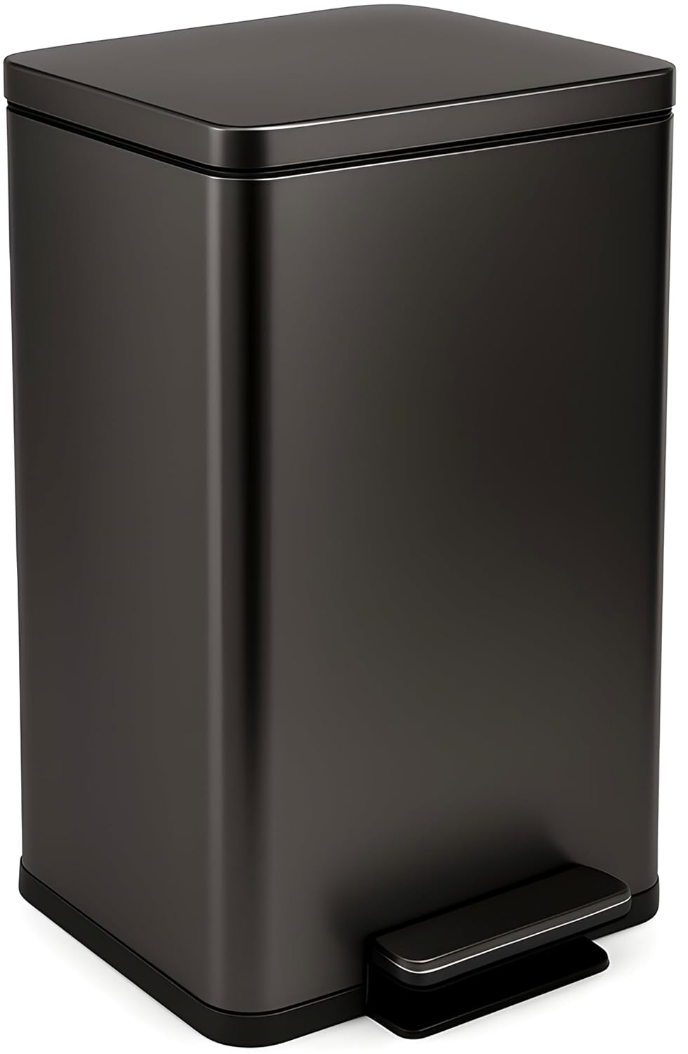 SIMPLI-MAGIC 13.2 Gallon (50L) Step Trash Can – Kitchen Garbage Can with Slow-Close Lid – Odor