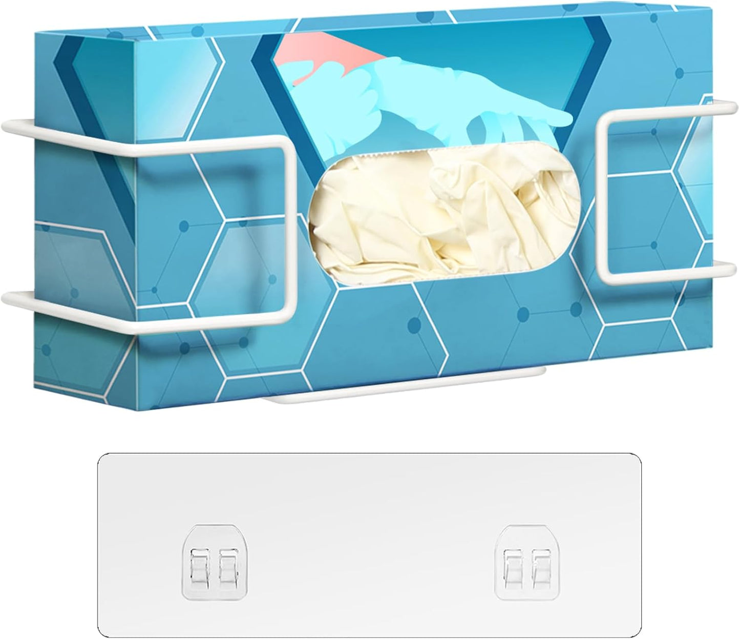 THYGIFTREE Glove Box Holder Wall Mount Disposable Glove Dispenser, Metal Glove Rack for Rubber