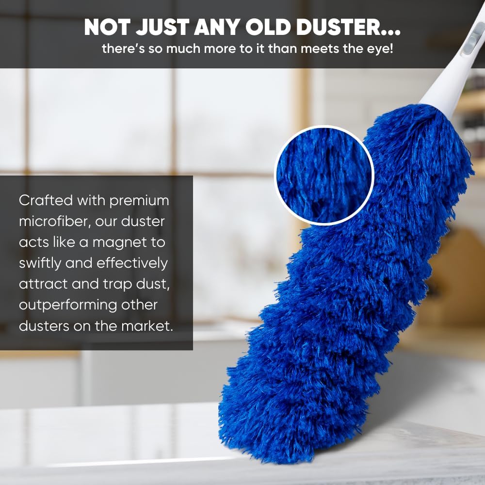 2 Pack of Microfiber Flexible Dusters | from Microfiber Wholesale | Clean Ceiling Fans, Cobwebs