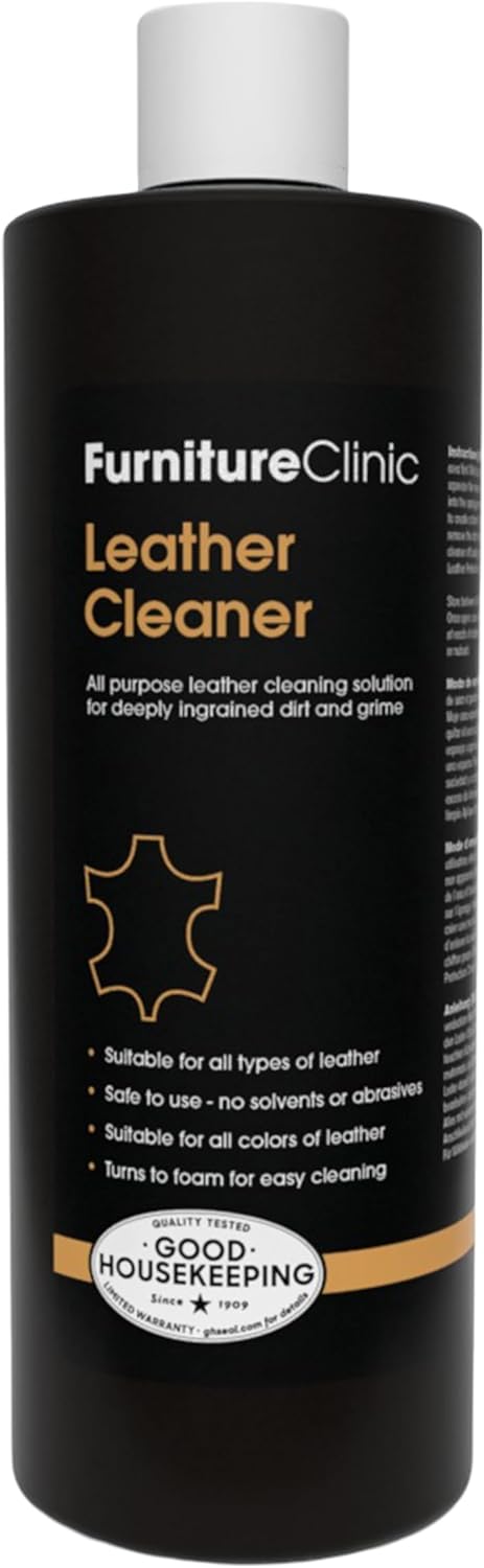 Furniture Clinic Leather Cleaner | Non-Toxic | Removes Dirt & Grime | All-Purpose Cleaning Solution