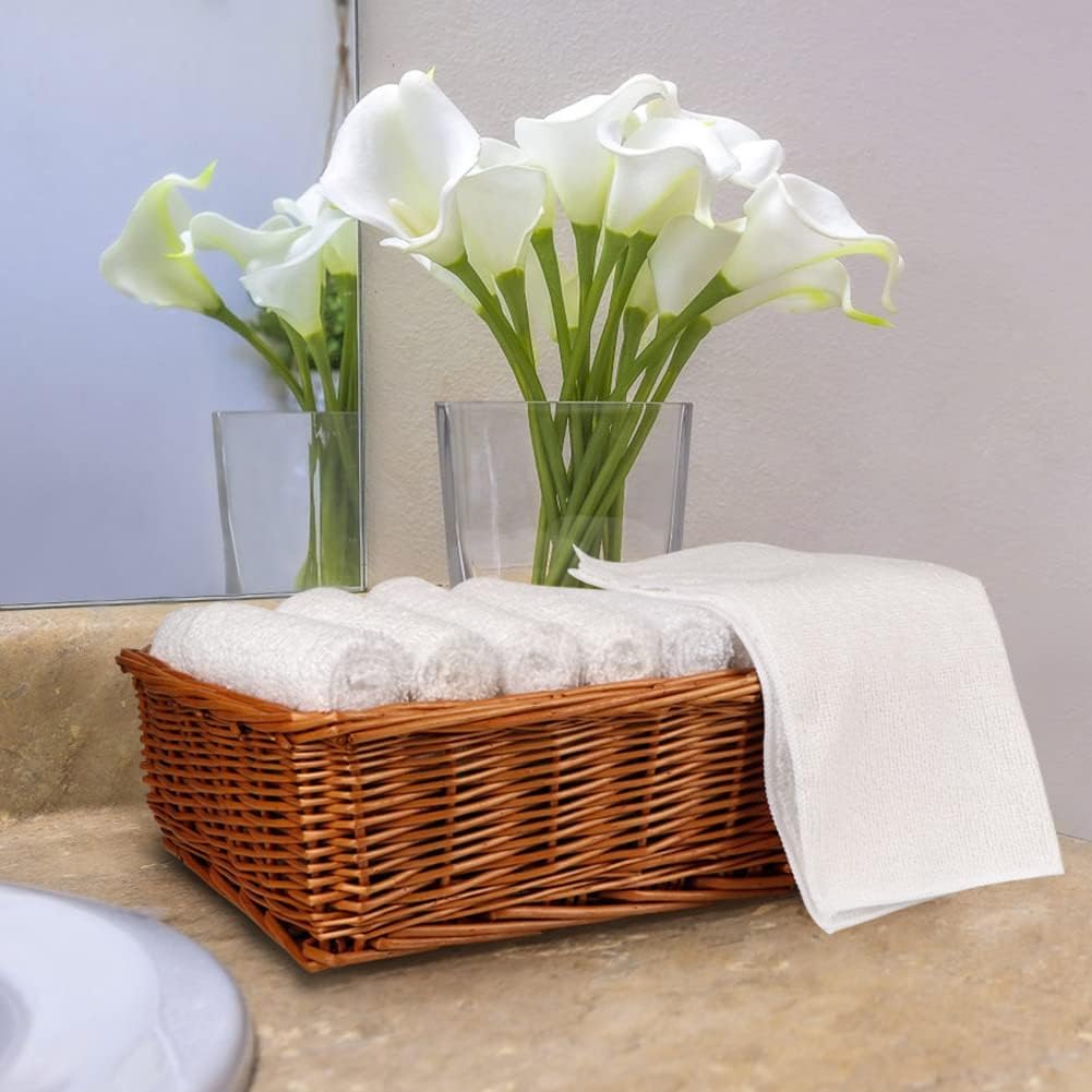 Orighty Washcloths Bulk Towels Set 50 Pack, Highly Absorbent and Soft Feel Microfiber Face Cloths